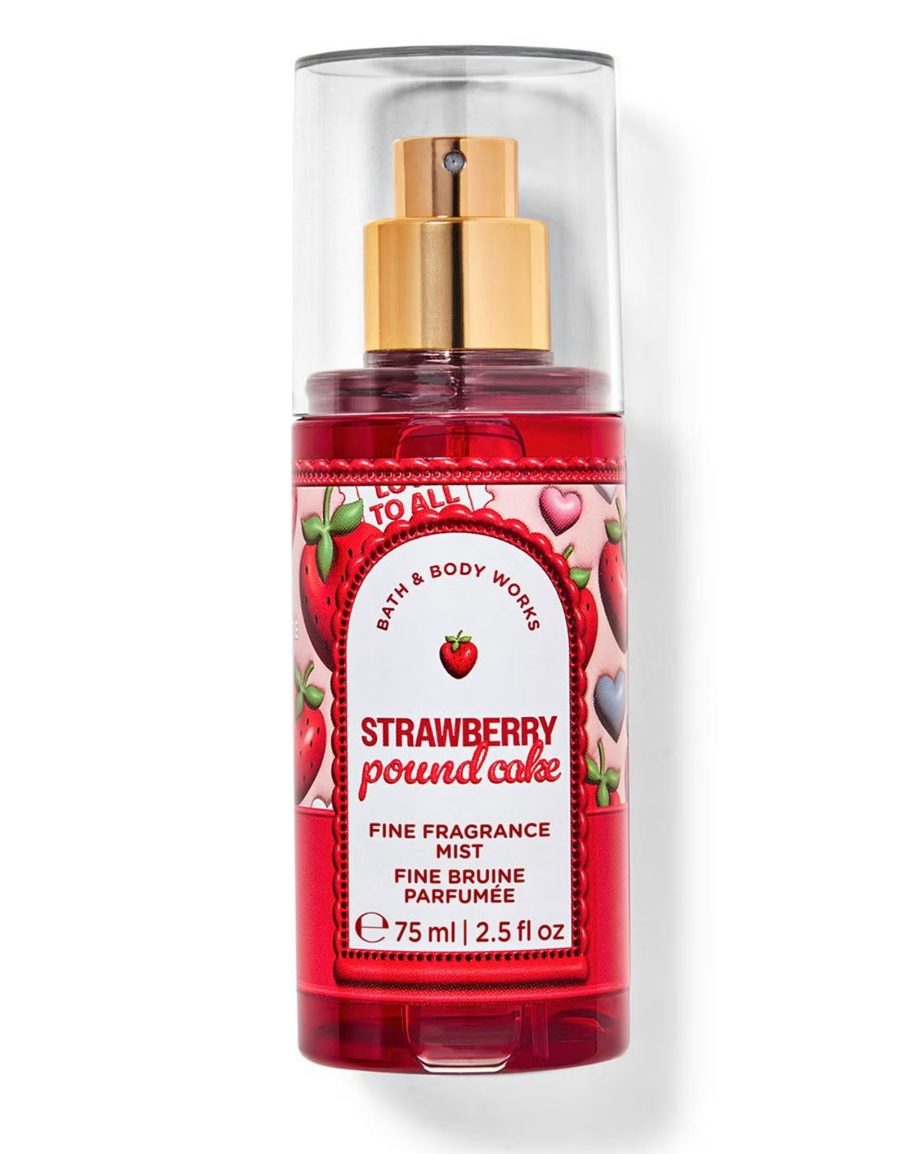 Bath and Body Works Strawberry Pound Cake Travel Size Mist