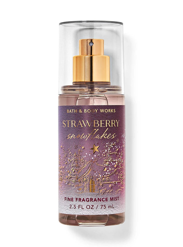 Bath and Body Works Strawberry Snowflakes Travel Size Mist