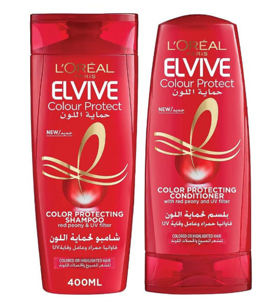 Best Buy Shop Original Reliable Authentic L'Oreal Paris Elvive Color Protect Shampoo 400 ml and Conditioner 360 ml Online in Sri Lanka Colombo Delivery Offer Cheap