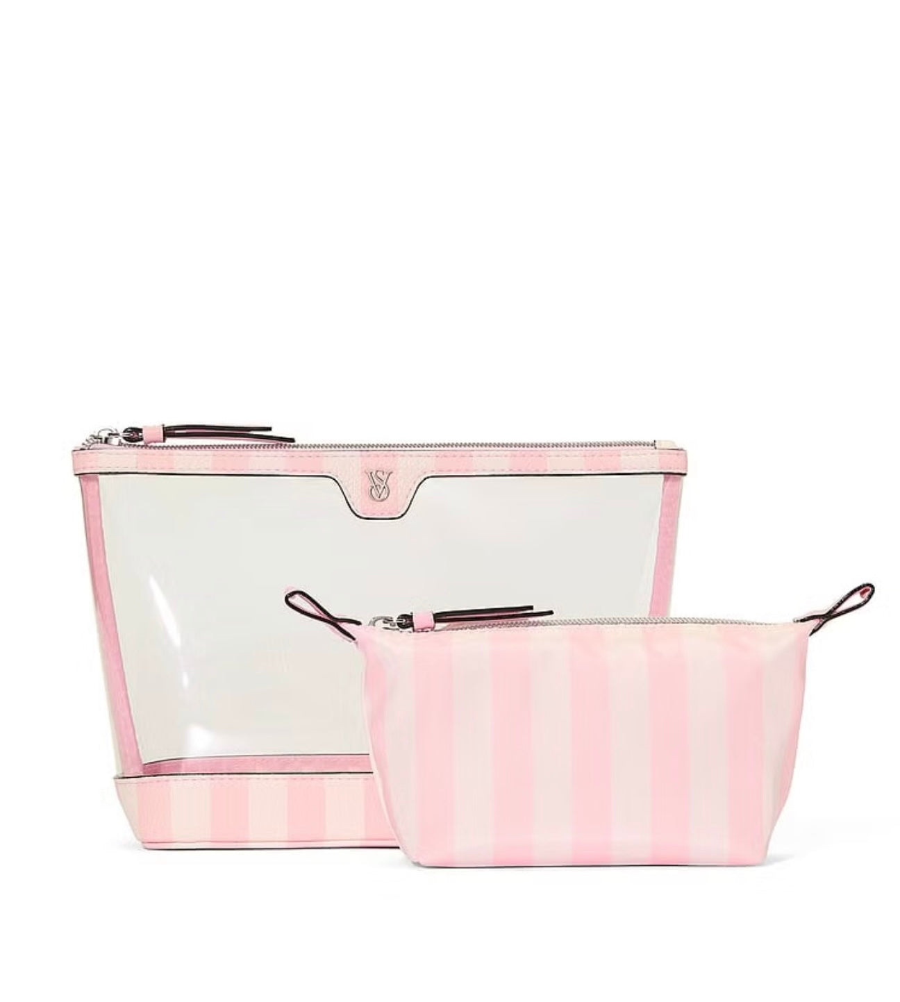 Victoria's Secret 2-Piece Makeup / Cosmetic Bag Duo