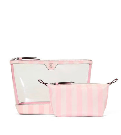 Victoria's Secret 2-Piece Makeup / Cosmetic Bag Duo