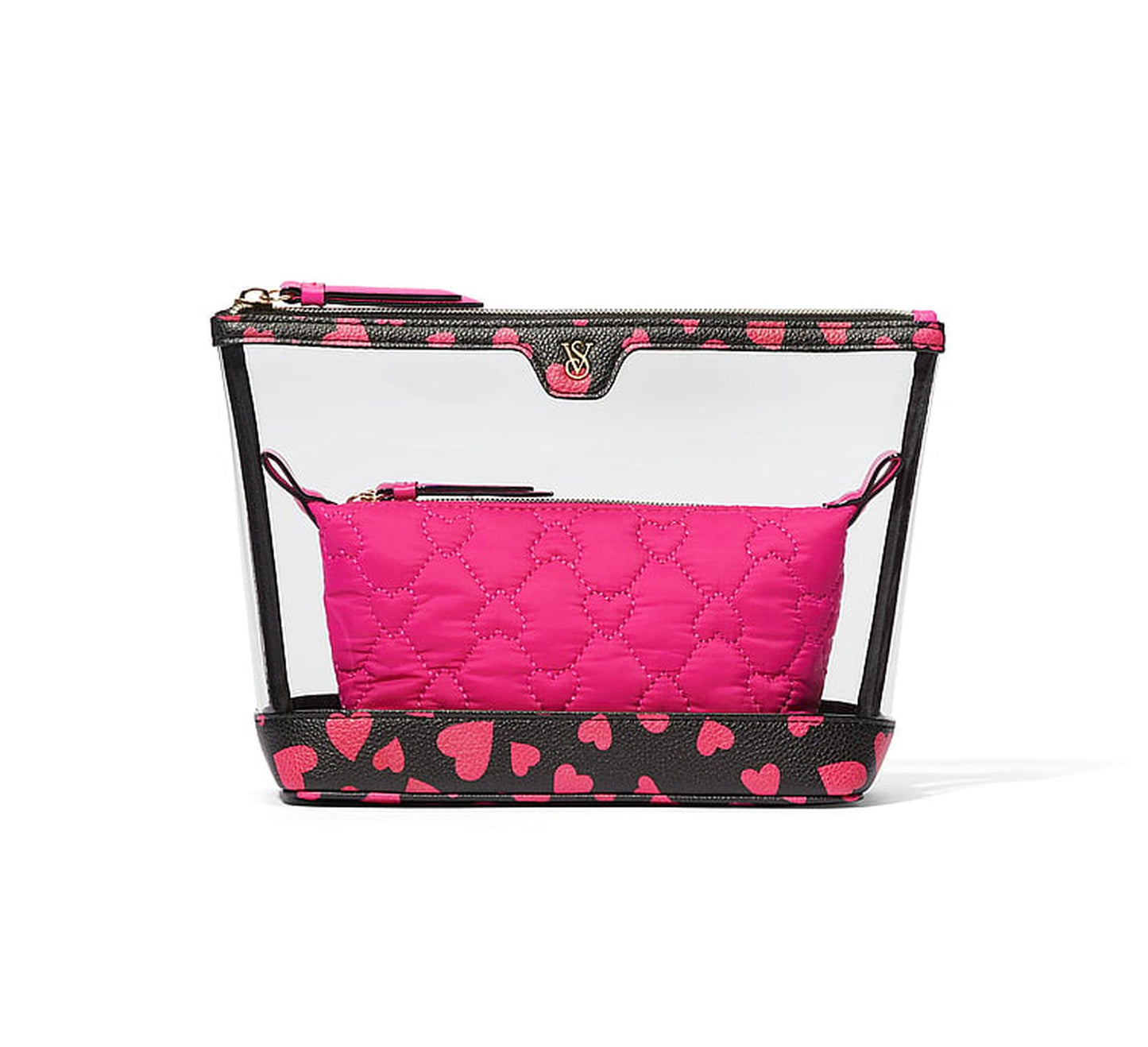 Victoria's Secret 2-Piece Makeup / Cosmetic Bag Duo