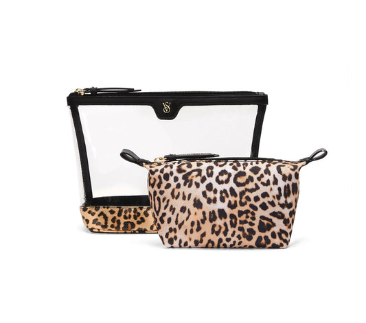 Victoria's Secret 2-Piece Makeup / Cosmetic Bag Duo