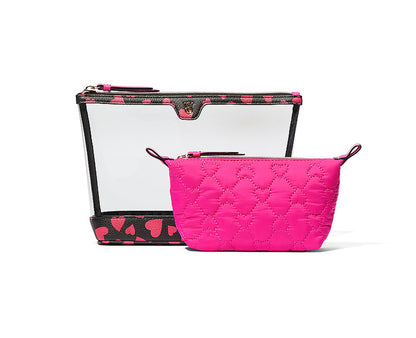 Victoria's Secret 2-Piece Makeup / Cosmetic Bag Duo