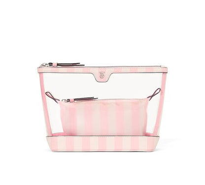 Victoria's Secret 2-Piece Makeup / Cosmetic Bag Duo