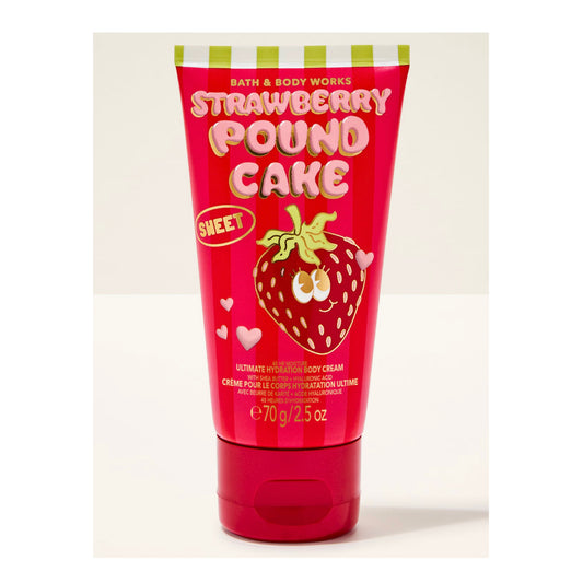 Bath and Body Works Strawberry Pound Cake Travel Size Body Cream